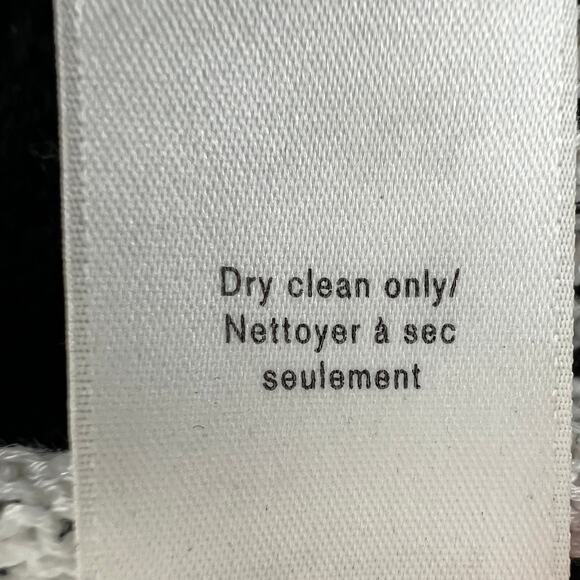 Rag & Bone White Black Sweater Striped Knit Crew Neck Cold Shoulder Sz M Medium - Picture 10 of 10